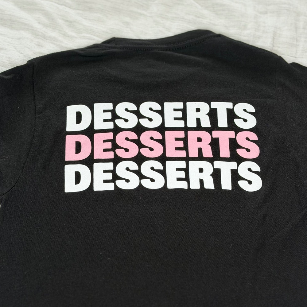 Tultex Unisex XS Black Crumbl Cookies Desserts Graphic T-Shirt Short Sleeve - Picture 4 of 8